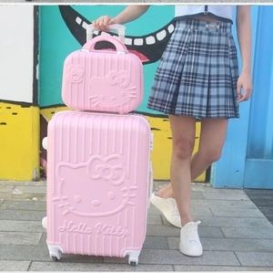 Hello Kitty 2 pcs set 20" & 13" luggage carry on suitcase